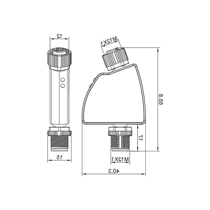 IO-Link Hub, 1， AO, 4...20ma电流模拟适配器，0AC061